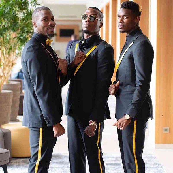

men's suits & blazers suit homme 2-piece dress peaky male binders casual smart wedding suits simple elegant men's (jacket + pants), White;black