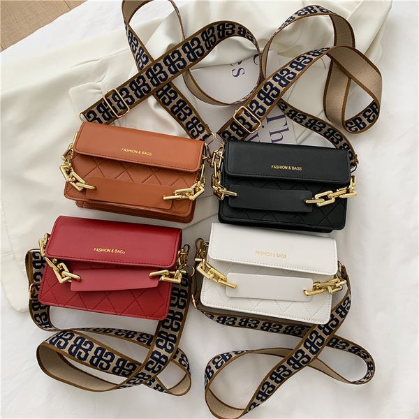 

evening bag wide shoulder belt small women's leisure 2021 fashion messenger chain one korean summer