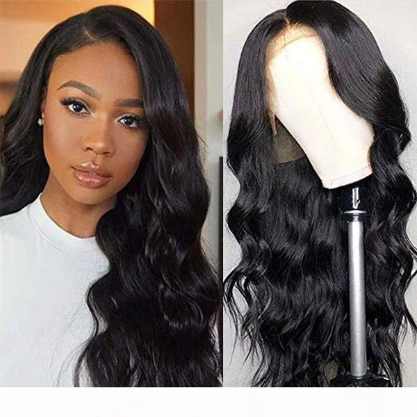 

dilys human hair lace front wigs brazilian hair body wave wigs for black women 180% density pre plucked with baby hair natural color, Black;brown