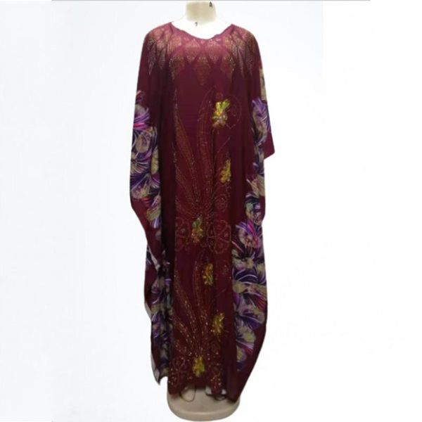 

ethnic clothing 2021 diamonds african dresses for women black africa muslim long dress fashion maxi lady, Red