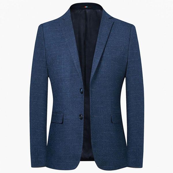 

men's suits & blazers suit jacket 2021 spring autumn street male plaid casual business brand clothing men slim blazer masculino, White;black