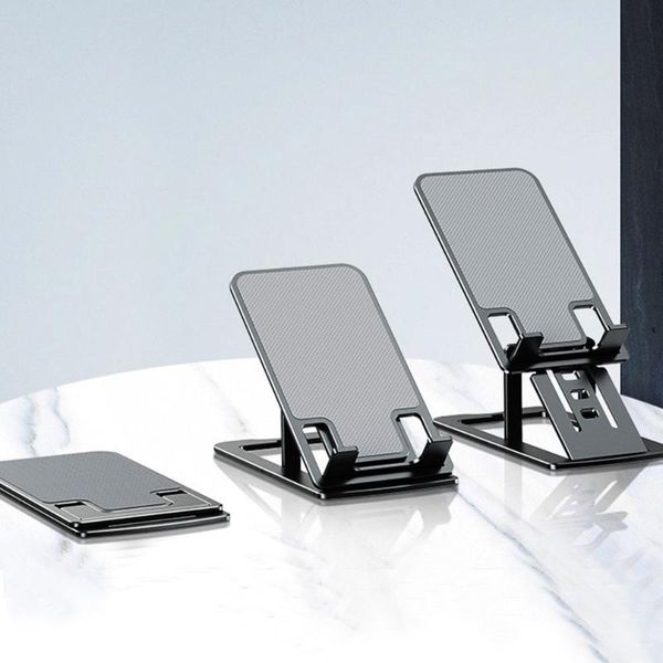 

cell phone mounts & holders aluminum alloy mobile holder universal ultra-thin foldable desktablet stand slim metal frosted smart rack