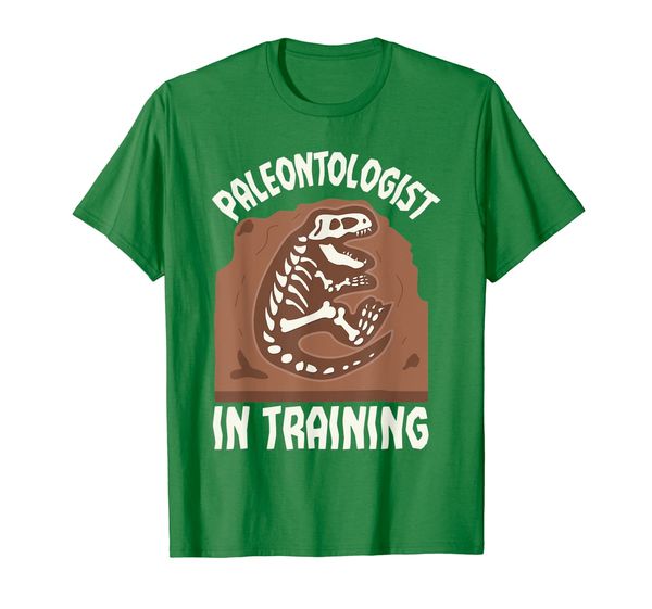 

paleontologist in training shirt | cute fossilist tee gift, White;black