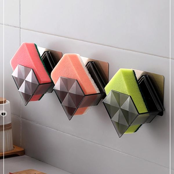 

bathroom shelves 1 pieces kitchen wall hanging dishcloth sponge drainage rack