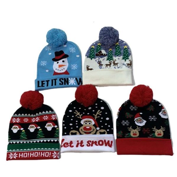 

hat winter flanging ball knit wool christmas warm, Blue;gray