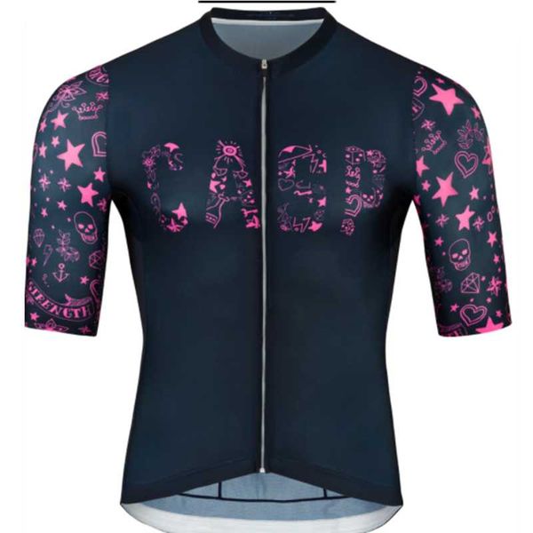 

racing sets casp men mtb cycling jersey bike short sleeve summer bib shorts suit pro team clothes roupa ciclismo masculino uniforme, Black;blue