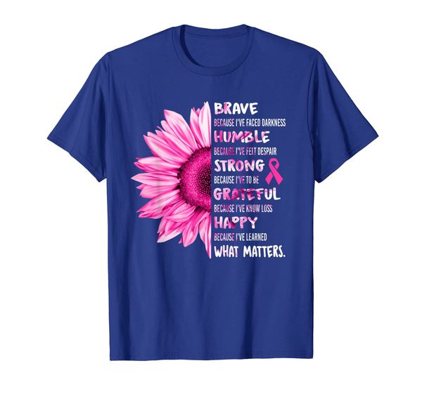 

sunflower pink ribbon breast cancer awareness t-shirt, White;black