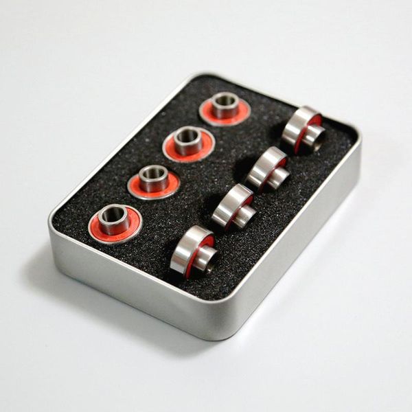 

skateboarding 8pcs/set skateboard dance board bearing professional long high speed mute bearings drop