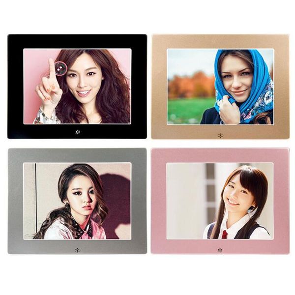 

digital po frames po 8inch metal lcd frame hd 1024x768 electronic usb picture music video player calendar clock