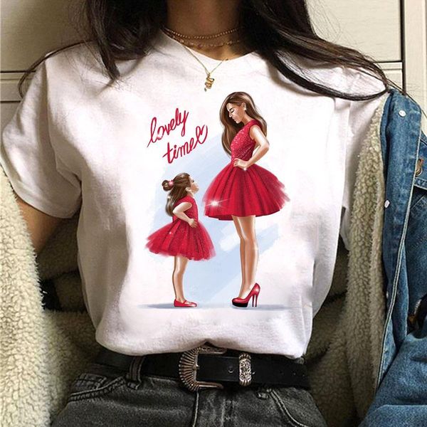 

women's t-shirt momlife print female women harajuku tees summer casual short sleeve tee shirts mum tshirt, White