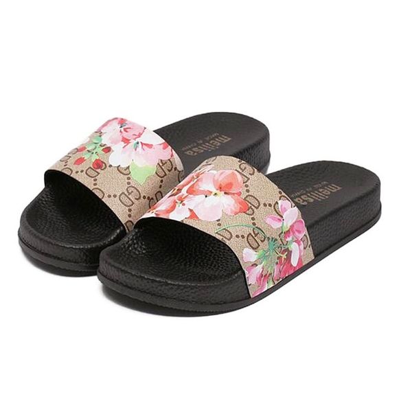 

official website 70% off outlet summer floral slippers women outdoor slides flowers beach sandals non-slip home sliders eu 36-41 flip flops, Black