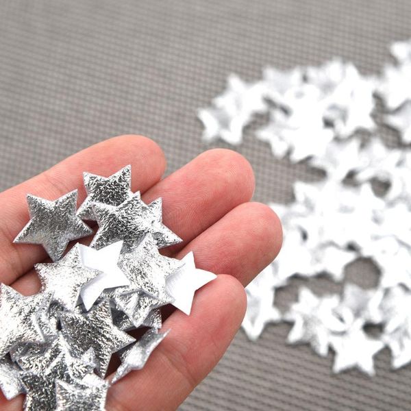 

other arts and crafts 100pc 2cm gold silver cloth christmas five-pointed star confetti home decoration decors decorative papers in stock