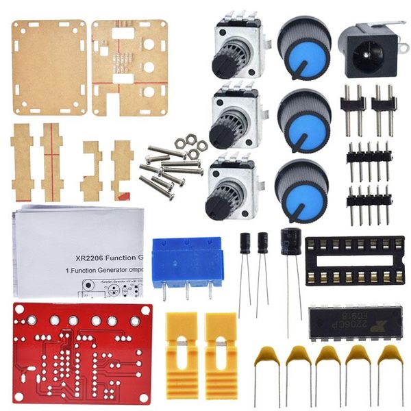 

integrated circuits xr2206 function signal generator diy kit sine/triangle/square output 1hz-1mhz adjustable frequency amplitude