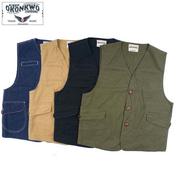 

game vintage pocket canvas vest hunting outdoor fishing four colors man's jacket shdg, Black;white