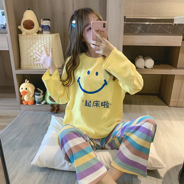 

women 2pc scores pizza. sweet suit. yellow print. random strip. 8vsu, Black;red