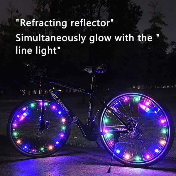 

bike lights bicycle tire wheels spoke led decorative string wheel night