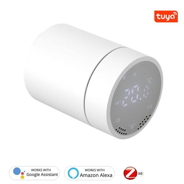

tuya zigbee 3.0 touchable display temperature controller thermostatic radiator smart constant radiator smart home accessories