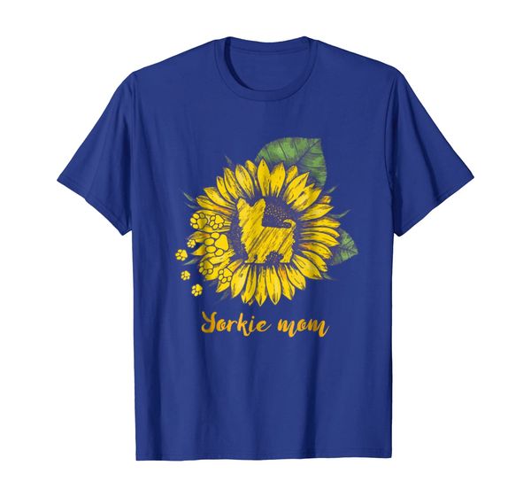 

sunflower yorkie dog paw cool funny gift for men women kid t, White;black