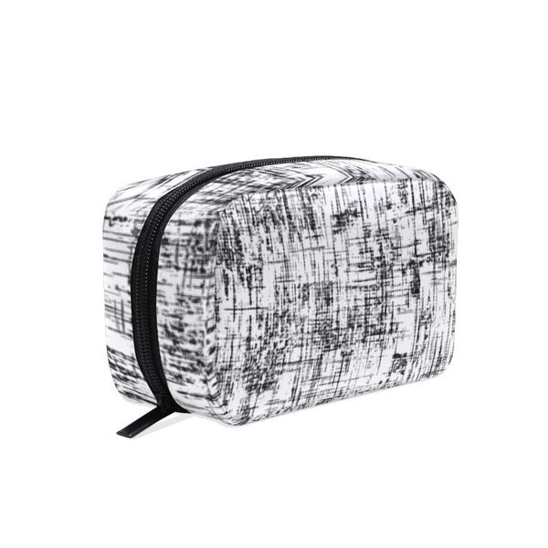 

cosmetic bags & cases fengju makeup bag portable toiletries fashionable square storage for girls lady woman pattern geometry