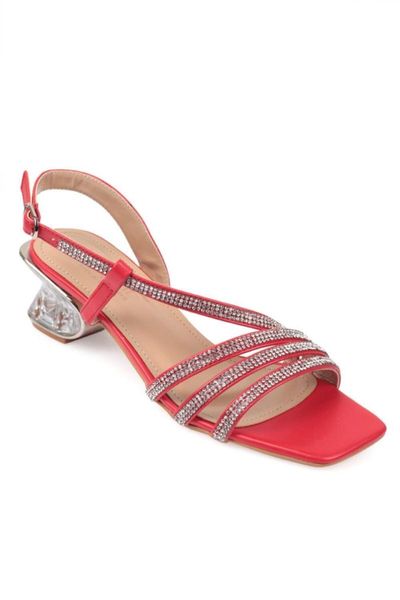 

sandals women's transparent heels, Black