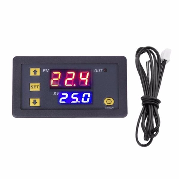 

smart home control w3230 mini digital temperature controller 12v 220v thermostat regulator heating cooling thermoregulator with sensor