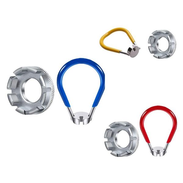 

tools 2 pcs bike spoke tool bicycle wrench cycling pocket 6 in 1 rim correct kit