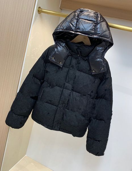 

wholesale m women and man asual down jacket mens outdoor collar hooded warm feather dress winter coat outwear outer wear jackets couple mode, Black