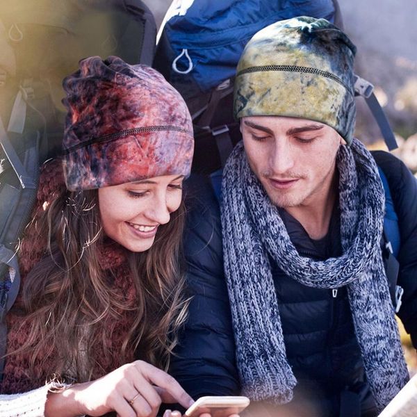 

beanies multi-use soft fleece neck gaiter tie dye windproof drawstring warm beanie winter outdoor sports cycling warmer