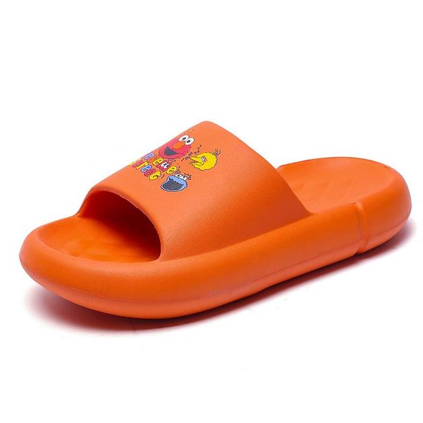 

slippers summer men's women's couple's thick sole jelly shoes comfortable soft lightweight sandals, Black
