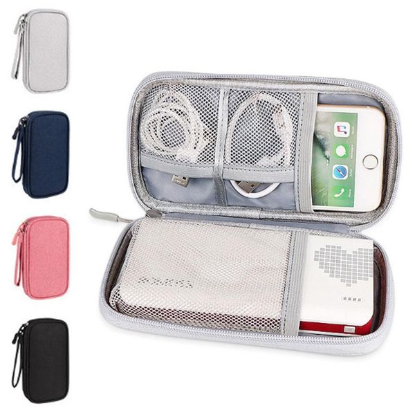 

storage bags digital data cable bag waterproof u disk hard drive headset multi-function travel finishing