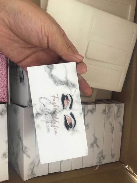 

eyelash boxes customized according to customers logo