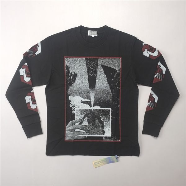 

2021 new oversized cavempt c.e long sleeve t-shirt men women 1:1 tee cav empt t shirt harajuku rjpo, White