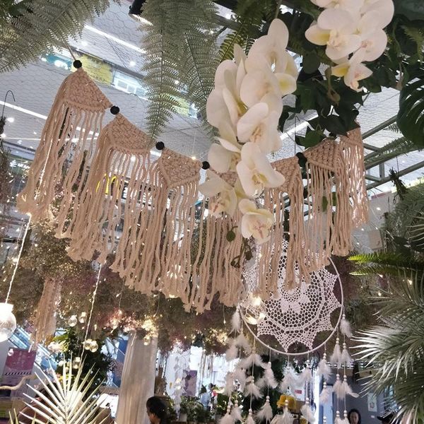 

tapestries hanging tapestry bohemian decor macrame handmade knitted woven
