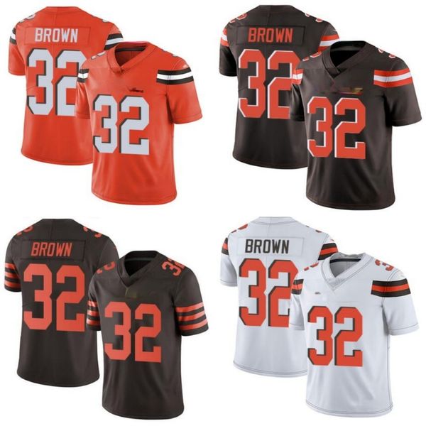 

cleveland browns men #32 jim brown women youth season vapor limited jersey, Black