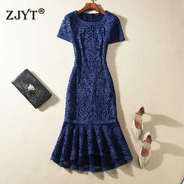 

luxury embroidery mesh birthday party dress trumpet festa plus size woman clothes vintage elegant wedding evening vestidos 210601, Black;gray