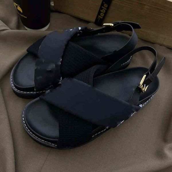 

sandals 2022 designer womens outer wear summer fashion and slippers non-slip home outdoor indoor wild lxf0, Black