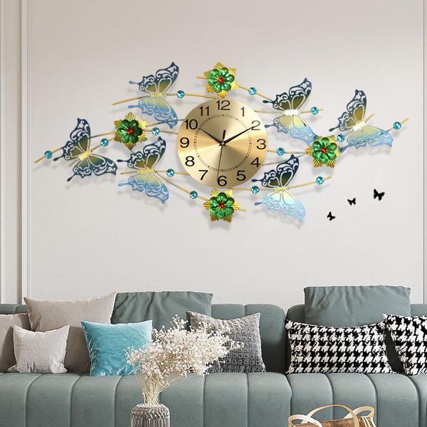 

home iron watch new personalized creative living room nordic decoration wall hanging silence 3d wall clock modern design