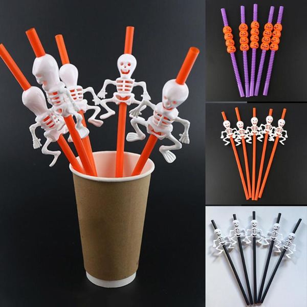 

drinking straws 10 pcs/lot halloween decoration pumpkins ghost party supplies