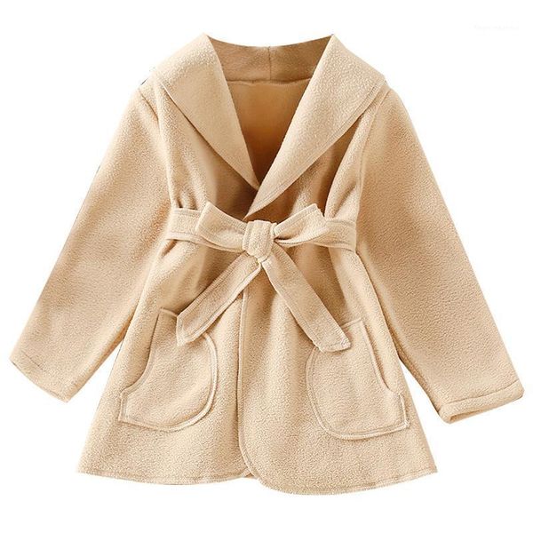 

jackets autumn girls cardigan windbreaker jacket 2021 solid europe and america bow coat child clothing for girl kids outerwear 2-6y1, Blue;gray