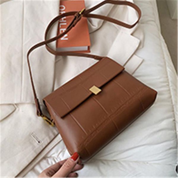 

cross body women crossbody bag brown simple female shoulder artificial leather designer youth for appointment work