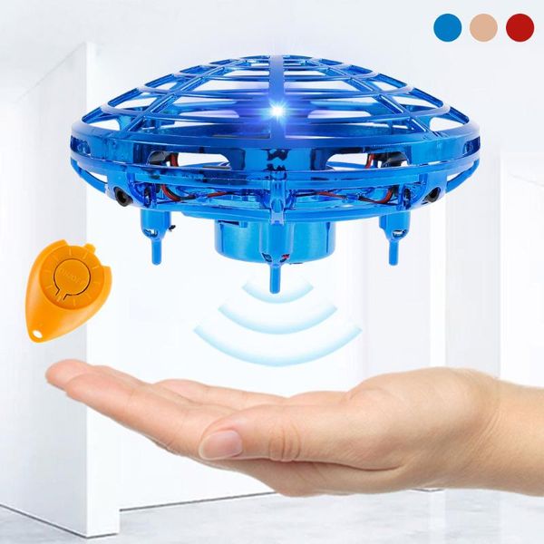 

mini helicopter rc ufo drone hand sensing infrared aircraft rc quadcopter electric induction toys for children christmas gift
