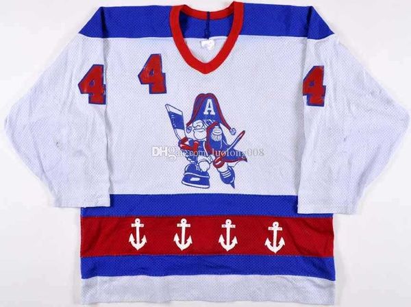 2020 Ian Kidd Milwaukee Admirals Game Weand Hockey Jersey Bordado costura personalizar qualquer número e nomes