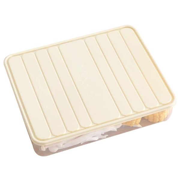 

storage bottles & jars b03d kitchen food fresh preservation tray stackable refrigerator dumplings container box with lid plastic vegetable o