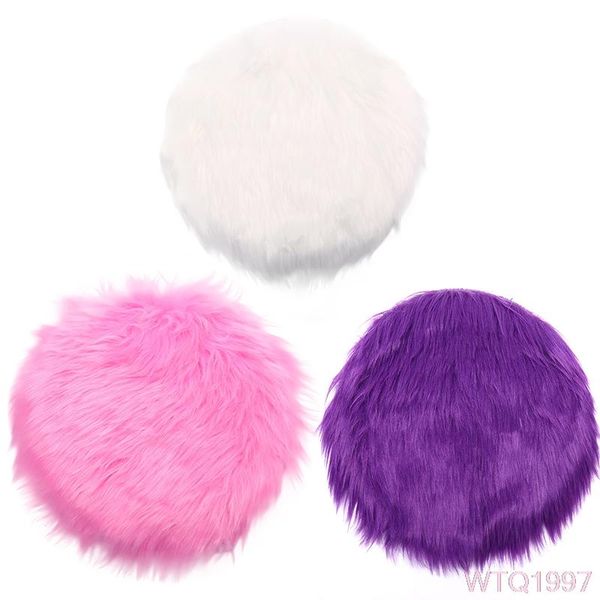 

cushion/decorative pillow 30cm solid color warm wool round cushion stool pad thickening dining chair anti-slip seat mat