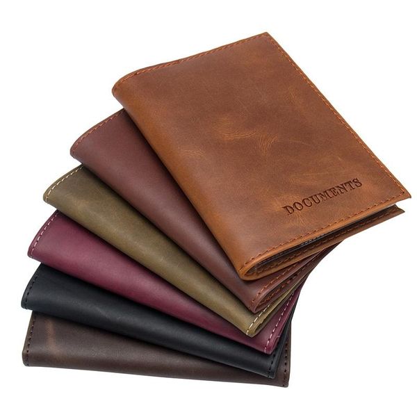 

card holders russia usa auto driver license bag comfortable crazy horse genuine leather on cover for car driving documents credit holder, Brown;gray