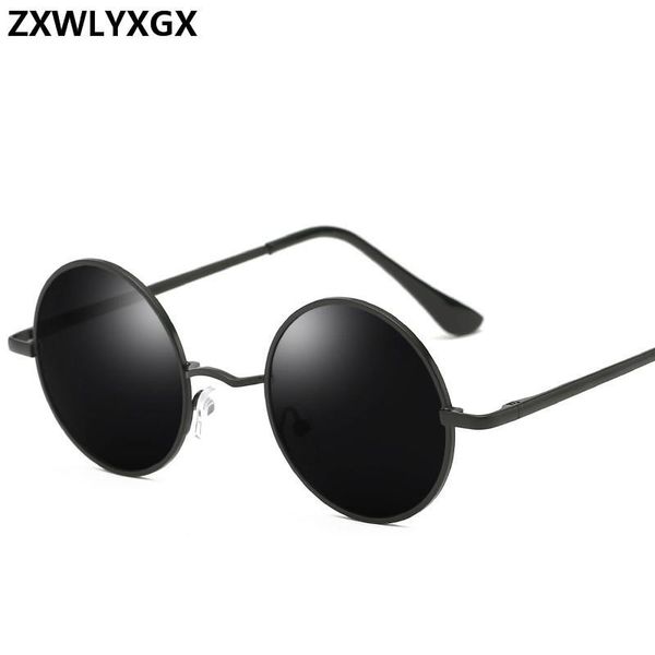 

2021 de shades uv400 alloy design brand eyewear women round men oculos sun glasses polarized retro sunglasses fashion sol cvfhc, White;black