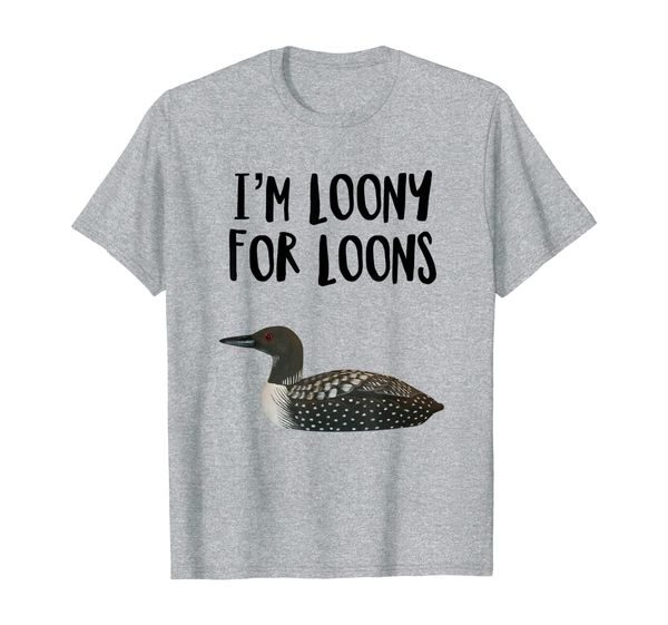 

funny loon bird t-shirt gift for bird lovers loons graphic, White;black