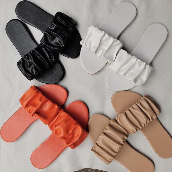 

2021 summer new large size sandals women's slippers women's shoes, Black