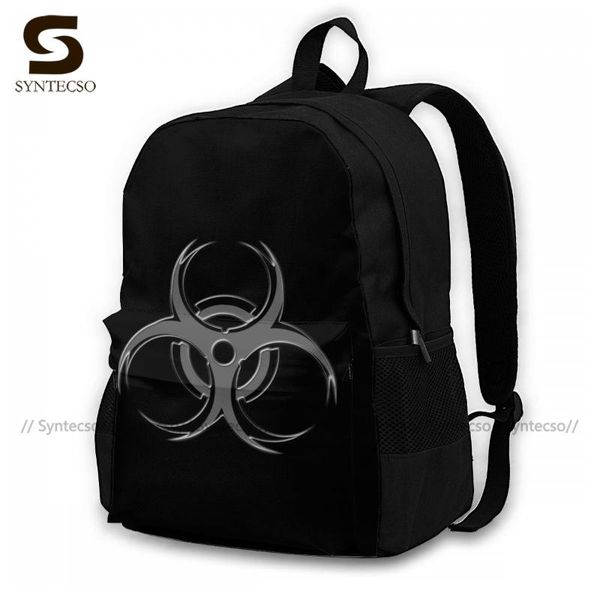 

backpack toxic waste backpacks business male print modern polyester bags