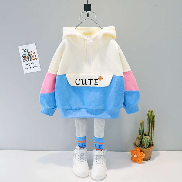 

fashion new style girls' children's clothes baby 2021 spring and autumn suits